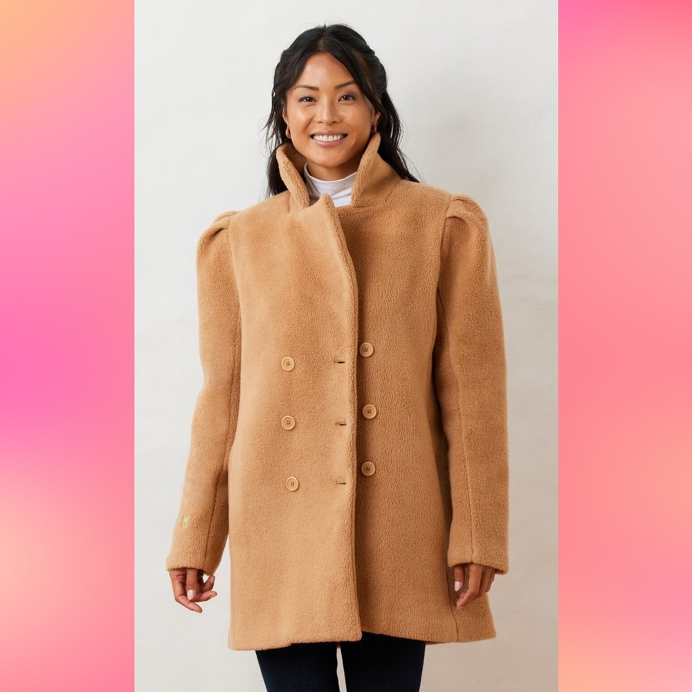 Dudley Stephens Conyers Coat in Sherpa Fleece Small